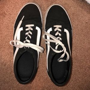 Black and white vans